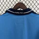2002/03 Man City Home Blue Retro Soccer jersey