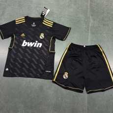 2011/12 R MAD Away Black Retro Kids Soccer jersey