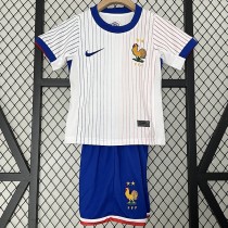 2024 France Away White Fans Kids Soccer jersey