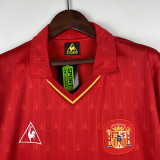 1988 Spain Home Red Retro Soccer jersey