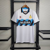 1990/92 INT Away White Retro Soccer jersey
