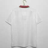 1996 Turkey Away White Retro Soccer jersey
