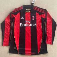 2010/11 ACM Home Red Retro Long Sleeve Soccer jersey