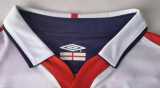 2004 England Home White Retro Soccer jersey