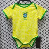 2024 Brazil Home Yellow Baby Jersey
