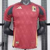 2024 Belgium Home Red Player Soccer jersey