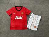 2012/13 Man Utd Home Red Retro Kids Soccer jersey