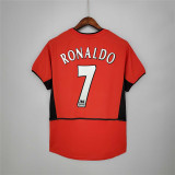 2002/04 Man Utd Home Red Retro Soccer jersey
