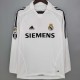 2005/06 R MAD Home White Retro Long Sleeve Soccer jersey