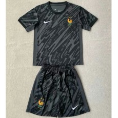 2024 France GKR Gray Fans Kids Soccer jersey