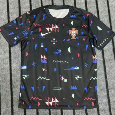 2024 Portugal Black Training Shirts