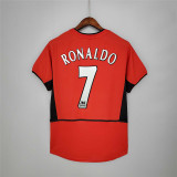 2002/04 Man Utd Home Red Retro Soccer jersey