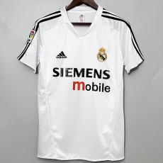 2004/05 R MAD Home White Retro Soccer jersey