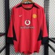2002/04 Man Utd Home Red Retro Soccer jersey