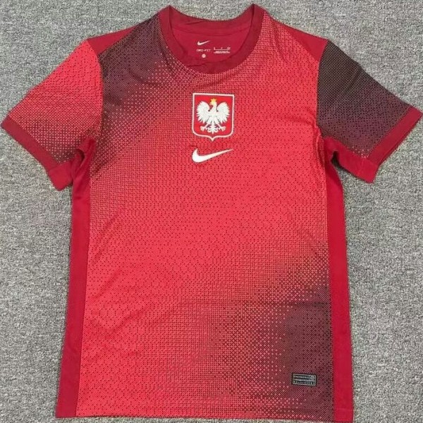 2024 Poland Away Red Fans Soccer jersey