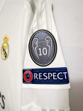 2015/16 R MAD Home White Retro Long Sleeve Soccer jersey
