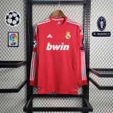 2011/12 R MAD 3RD Red Retro Long Sleeve Soccer jersey