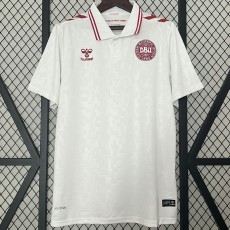 2024 Denmark Away White Fans Soccer jersey