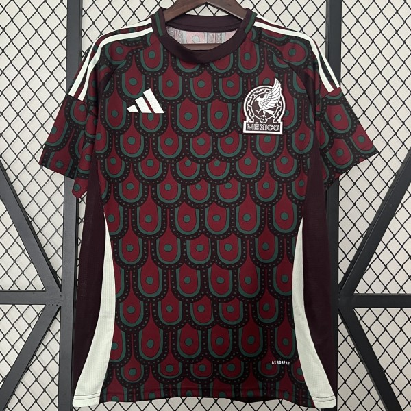 2024 Mexico Home Crimson Fans Soccer jersey