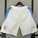 2024 Argentina Home White Fans Soccer Shorts