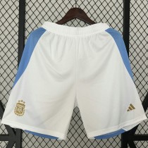 2024 Argentina Home White Fans Soccer Shorts