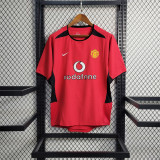 2002/04 Man Utd Home Red Retro Soccer jersey