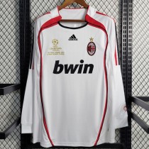 2006/07 ACM Away White Retro Long Sleeve Soccer jersey