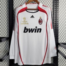 2006/07 ACM Away White Retro Long Sleeve Soccer jersey