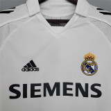 2005/06 R MAD Home White Retro Long Sleeve Soccer jersey