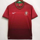 2014 Portugal Home Red Retro Soccer jersey