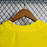 2002 Brazil Home Yellow Retro Soccer jersey