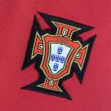 2006 Portugal Home Red Retro Soccer jersey