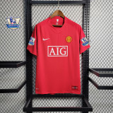 2007/08 Man Utd Home Red Retro Soccer jersey