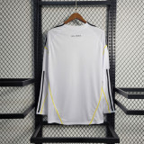 2009/10 R MAD Home White Retro Long Sleeve Soccer jersey
