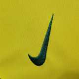 2002 Brazil Home Yellow Retro Soccer jersey