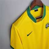 2006 Brazil Home Yellow Retro Soccer jersey