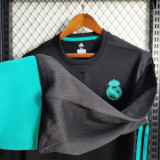 2017/18 R MAD Away Black Retro Long Sleeve Soccer jersey