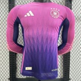 2024 Germany Away Purple Player Long Sleeve Soccer jersey