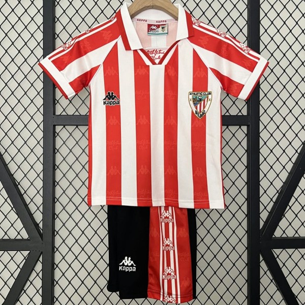 1995/97 Bilbao Home Red Retro Kids Soccer jersey