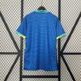 2024 Brazil Away Blue Fans Soccer jersey