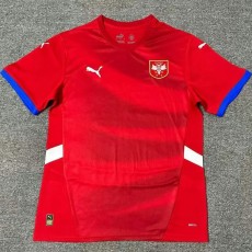 2024 Serbia Home Red Fans Soccer jersey