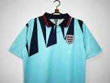 1991 England 3RD Blue Retro Soccer jersey