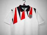 1991 England Home White Retro Soccer jersey