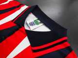 1991 England Away Red Retro Soccer jersey