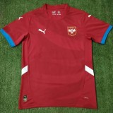 2024 Serbia Home Red Fans Soccer jersey