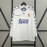 1994/96 R MAD Home White Retro Long Sleeve Soccer jersey