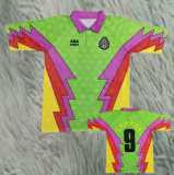 1995 Mexico GKP Green Retro Soccer jersey