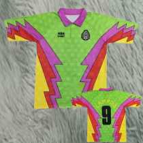 1995 Mexico GKP Green Retro Soccer jersey
