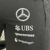 2024 Mercedes F1 Black Polo Racing Suit