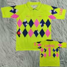 1992/93 Mexico GKY Yellow Retro Soccer jersey